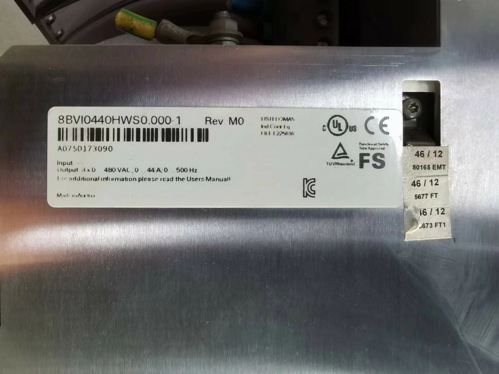 SERVO DRIVE 8BVI0440HWS0.000-1 B&R B R 1 8BVI0440HWS0.000-1