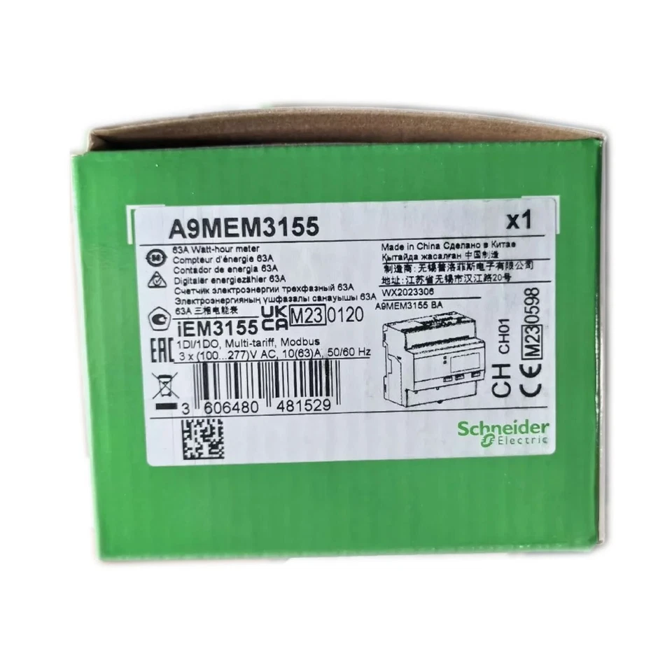 Schneider Electric SCHNEIDER ENERGY A9MEM3155 THREE PHASE METER 1 A9MEM3155