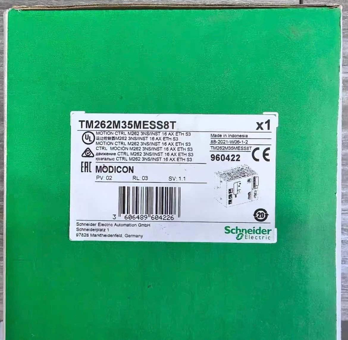 Schneider Electric Schneider Motion Controller TM262M35MESS8T 1 TM262M35MESS8T