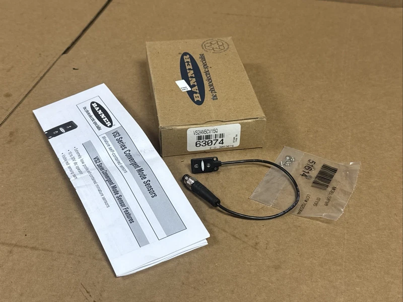 Banner Convergent Sensor SHIPPING 63074 VS2AN5CV15Q Mode FAST 1 VS2AN5CV15Q