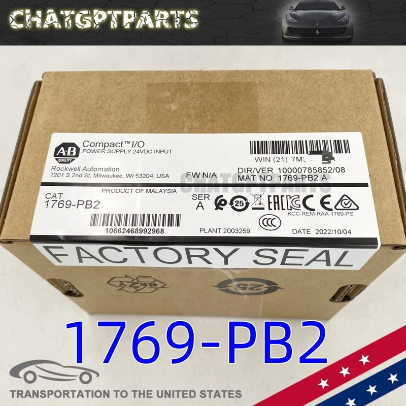 Allen-bradley 1769PB2 Compactlogix 2A/0.8A Power Supply Sealed 1 1769-PB2