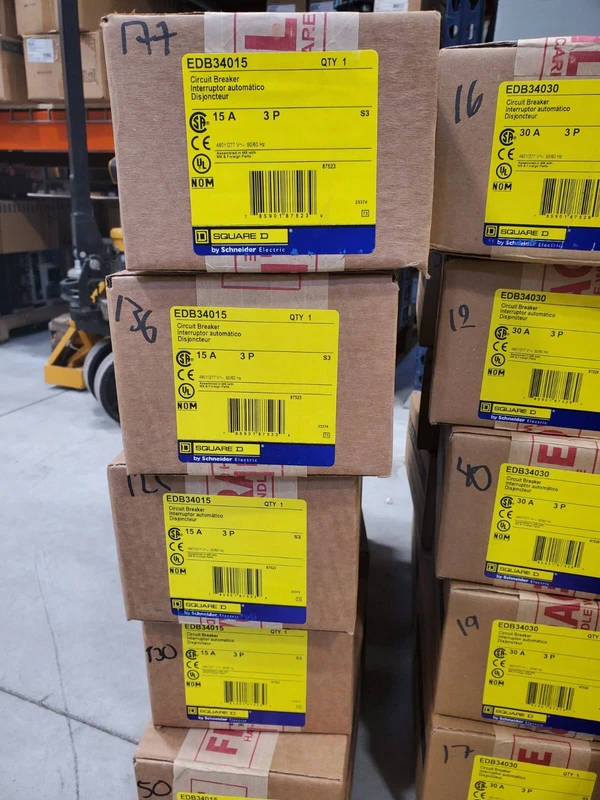 Square 3pole 15amp 480v Circuit Breaker Warranty EDB34015 D Type NF 1 EDB34015