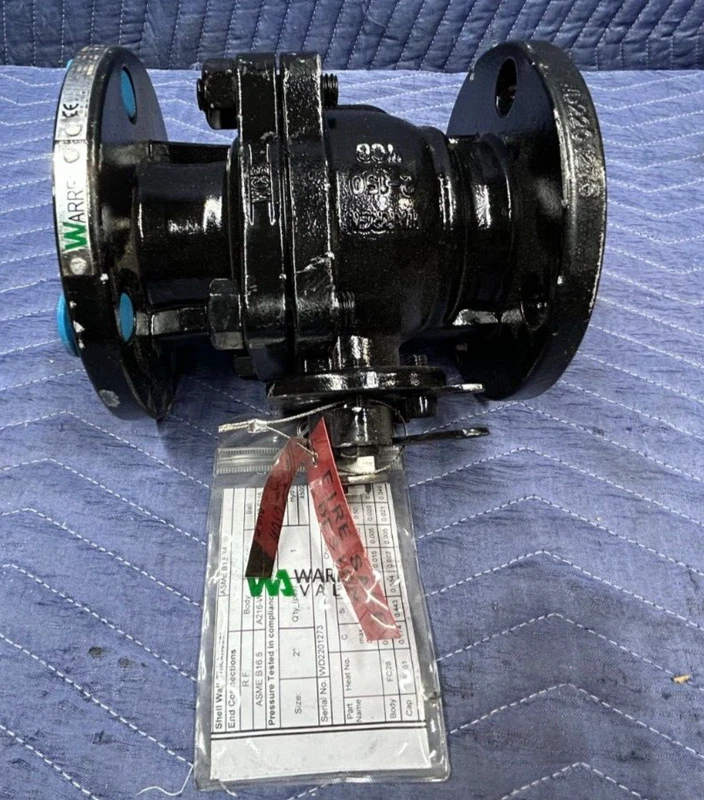 WARREN Valve 2 150 Flanged 6155-FS-TR Ball RF Full Port / WCB Body / 1 6155-FS-TR
