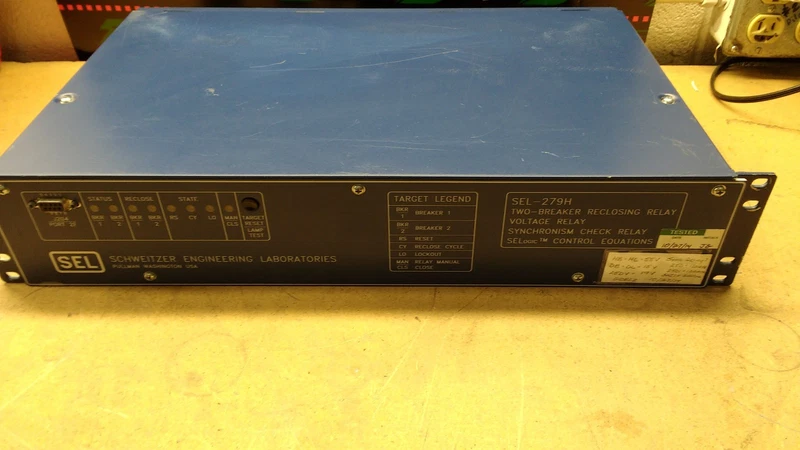 Schweitzer Phase/voltage Relay 279H02-47X6XHGX POWERS 279H Loss USED 1 279H02-47X6XHGX