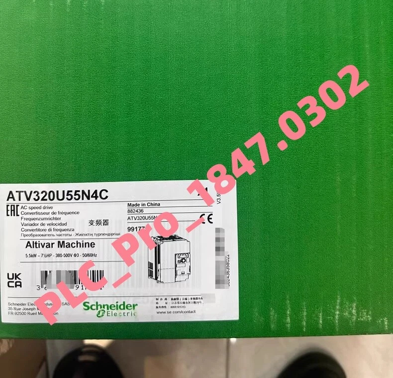 Schneider Electric 1PCS Original Schneider 5.5KW INVERTER Delivery 1 ATV320U55N4C