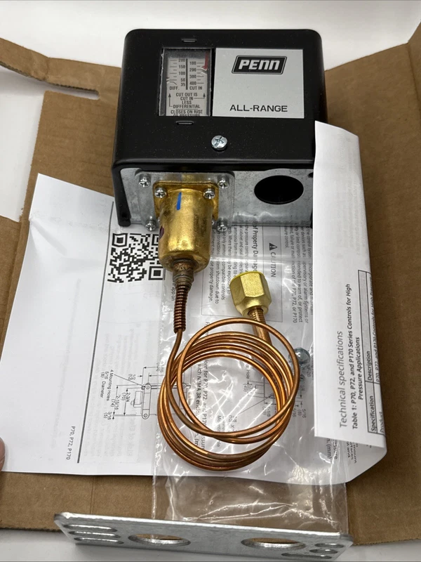 Johnson Controls Pressure Cycling Switch P70AA-118C Penn Head Fan 1 P70AA-118C