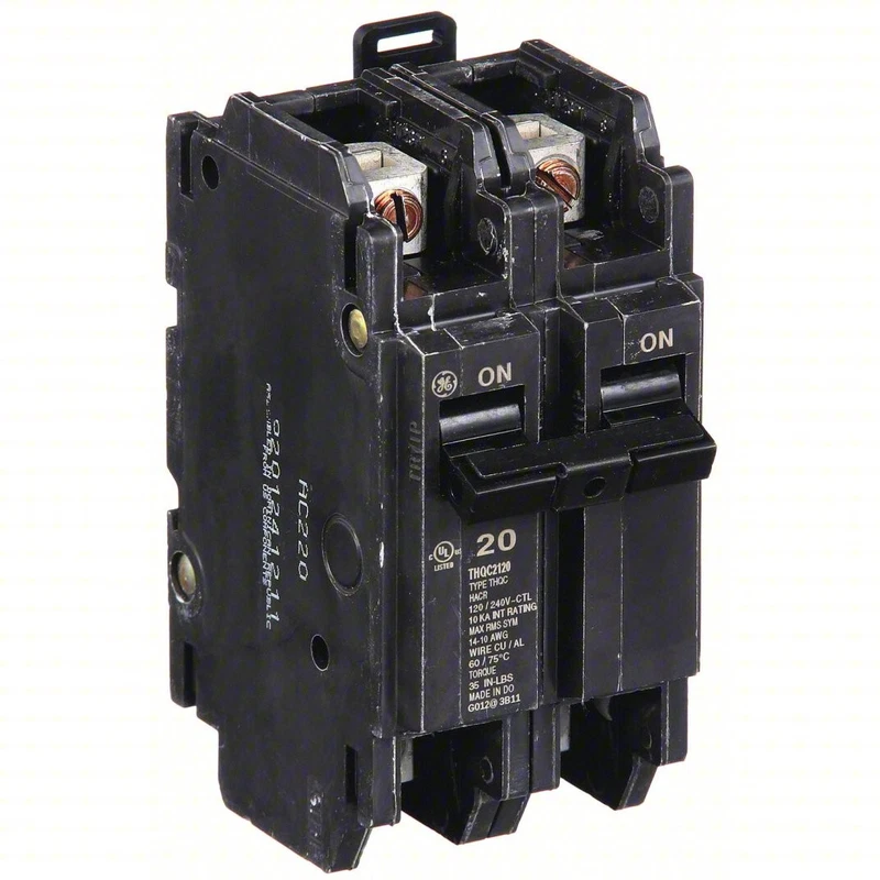 2-pole 20A Feed-through Circuit Breaker THQC2120WL ABB 1 THQC2120WL