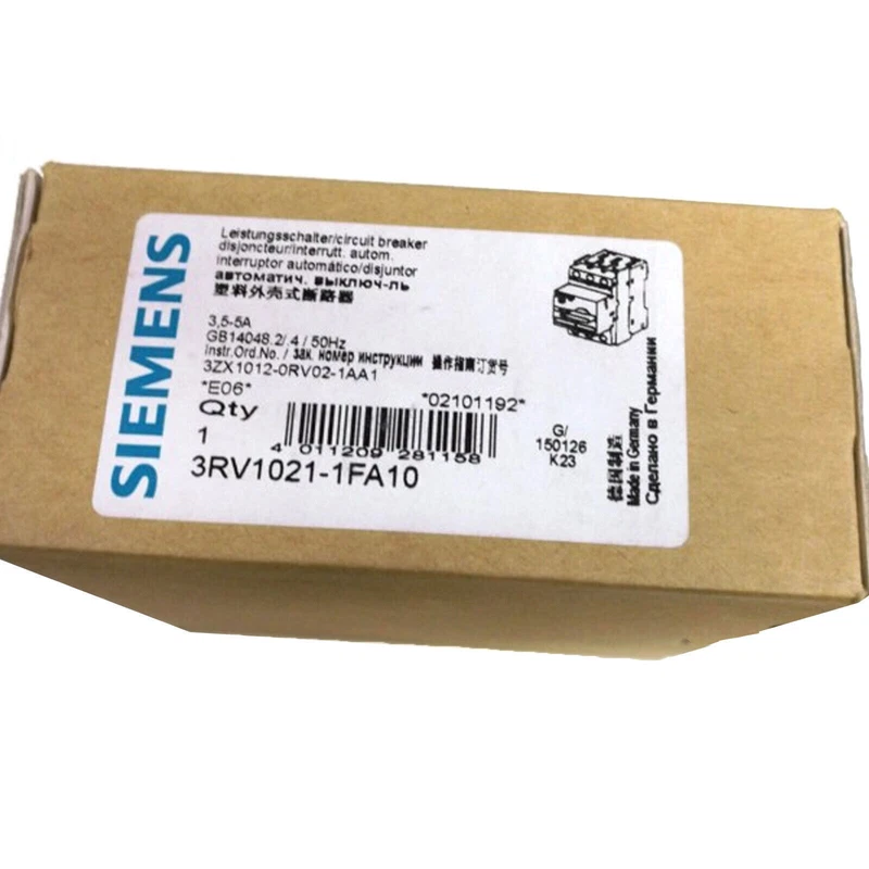 Siemens 1PC Circuit Motor Breaker 3RV10211EA10 Shipping 3RV1021-1EA10 1 3RV1021-1EA10