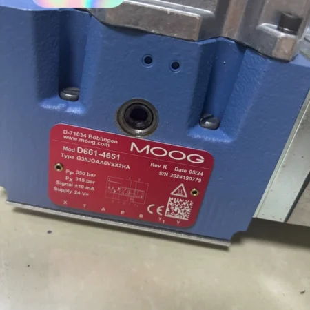 MOOG Servo Valve D661-4506C High Precision Hydraulic Valve
