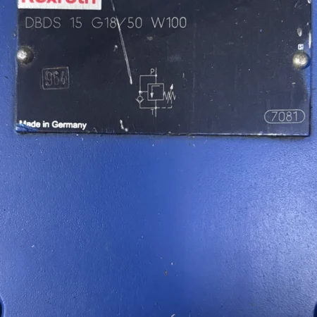 Rexroth Overflow Valve DBDS 15 G18/50 W100 - Hydraulic Control