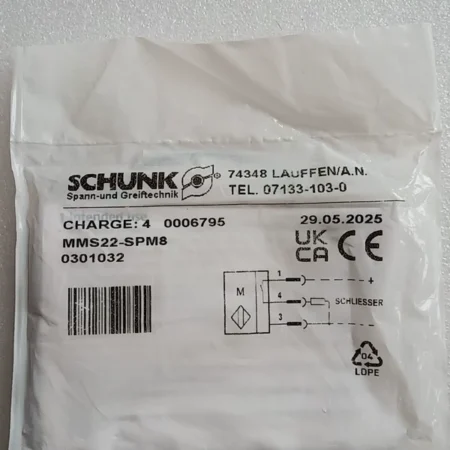 SCHUNK Pneumatic Cylinder Sensor MMS22-SPM8 for Automation