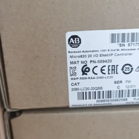 Allen-Bradley PLC Controller 2080-LC20-20QBB - Smart Automation