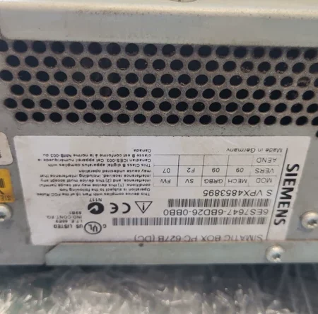 Siemens Industrial Computer 6ES7647-6BD26-0BB0 Robust Performance