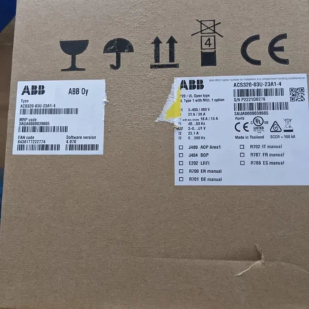 ABB ACS320-03U-23A1-4 AC Drive for Variable Speed Control