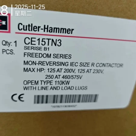 Cutler-Hammer CE15TN3 Contactor for Industrial Machinery