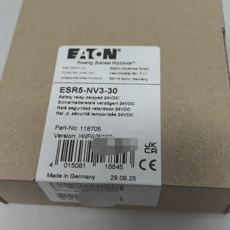 EATON Safety Relay ESR5-NV3-30 - Secure Industrial Use