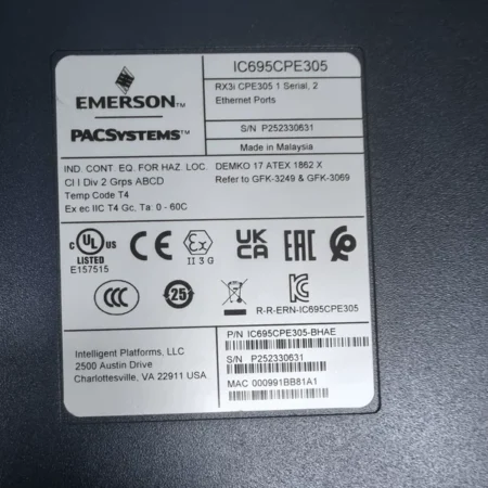 EMERSON PLC Module IC695CPE305 for Industrial Automation