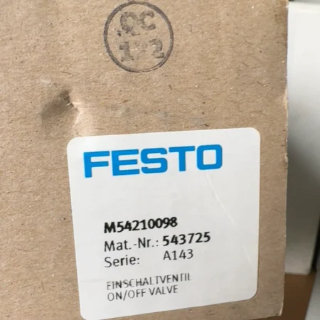 FESTO Soft-Start Valve M54210098 for Smooth System Start-Up