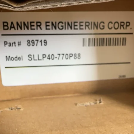 BANNER Safety Light Curtain SLLP40-770P88 Reliable Protection