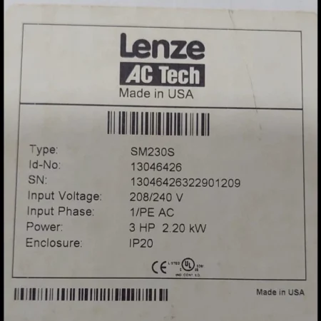 Lenze Stepper Motor SM230S - High Torque