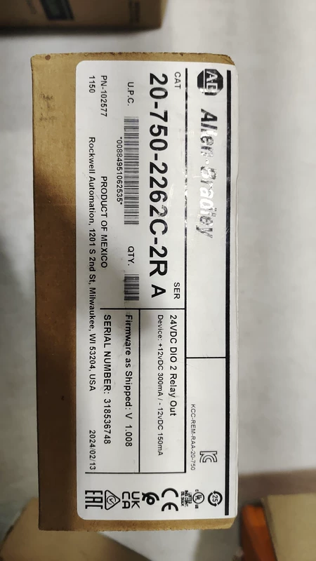 Allen-Bradley 20-750-2262C-2R DIO Module: Industrial I/O Control