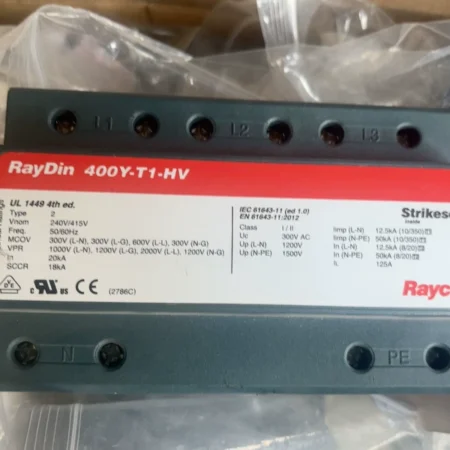 RayDin 400Y-T1-HV Surge Protector for Industrial Applications