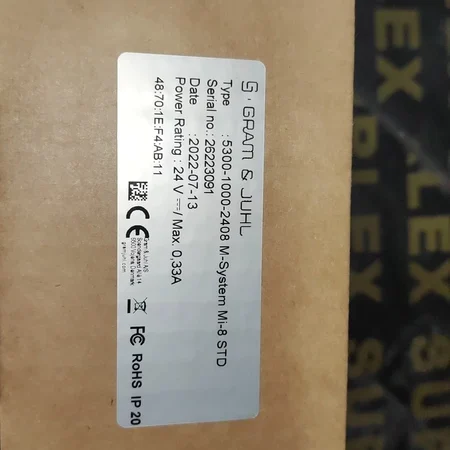 GRAM & JUHL 5300-1000-2408 Industrial Sensor 50-60 chars