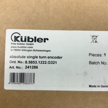 Kubler 8.5853.1222.G321  241286 Absolute Encoder for Precision Control