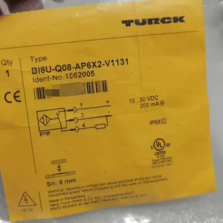 TURCK Bi8U-Q08-AP6X2-V1131 Inductive Sensor - High Accuracy