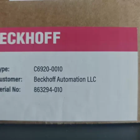 Beckhoff C6920-0000 Industrial PC for Control Cabinet