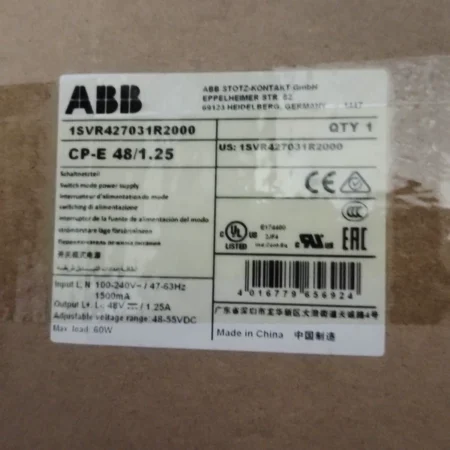 ABB CP-E 48/1.25 Power Supply 1SVR427031R2000