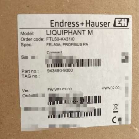E+H FTL50-K431/0 Vibrating Fork Level Switch for Liquids