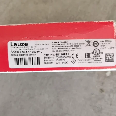 Leuze ODS9L1.8/LAk-1050-M12 50146971 Laser Distance Sensor