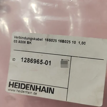 CNC Machine Wiring with Heidenhain 1286965--01 Cable