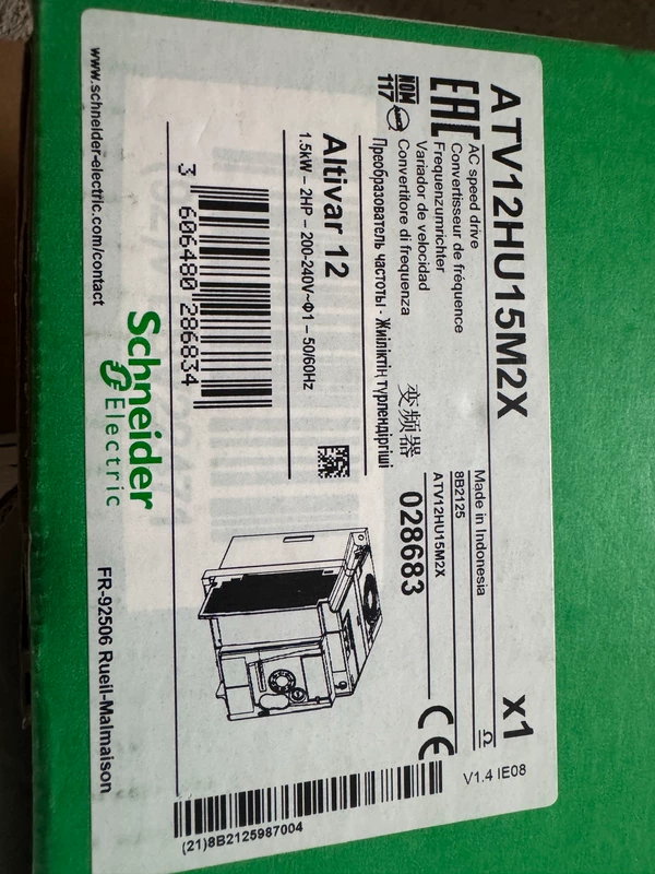 Pump Control Schneider ATV12HU15M2 Variable Drive Solution