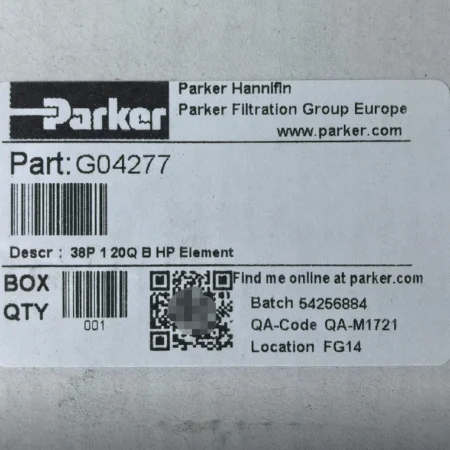 Parker G04277 Filter Element for Hydraulic Systems