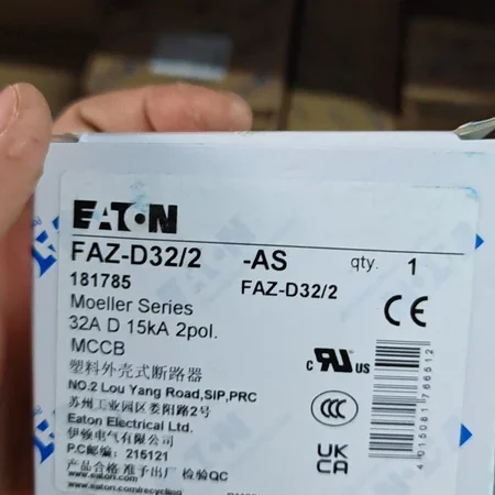 EATON FAZ-D32/2-AS Miniature Circuit Breaker 32A DIN