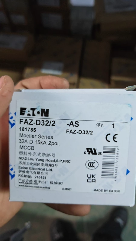 EATON FAZ-D32/2-AS Miniature Circuit Breaker 32A DIN