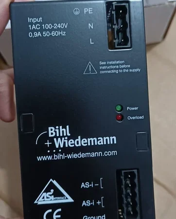 AS-i Power Supply Bihl+Wiedemann BW1649 for Control Panels