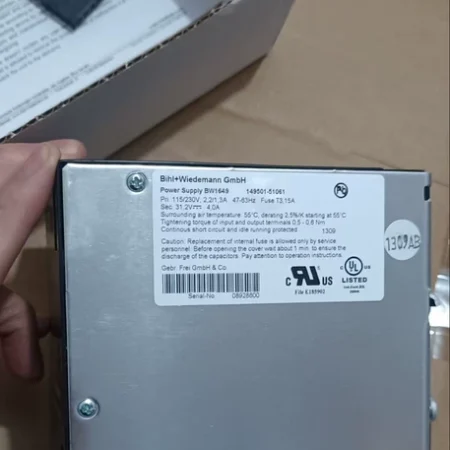 AS-i Power Supply Bihl+Wiedemann BW1649 for Control Panels
